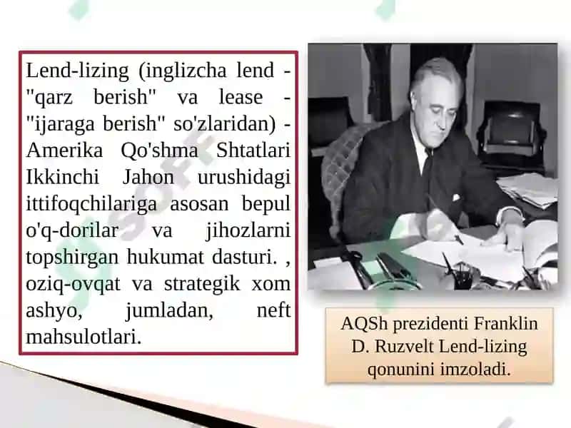 Ikkinchijahon urushiyillarida xalqaromunosabatlar va urush yakunlari 7