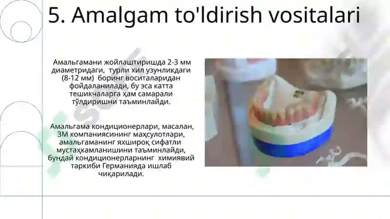 Stomatologik asboblarning tasnifi 7