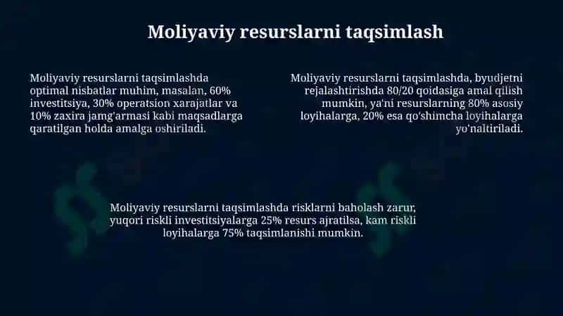 Moliyaviy resurslar 7