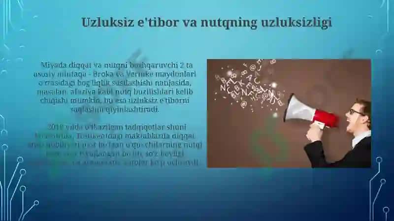 Nutq va diqqatning oʻzaro bogʻliqligi 7