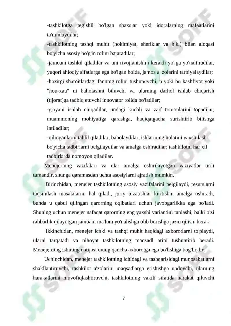 Menejmentda zamonaviy yondashuvlar va zamonaviy menejer uslubi hamda imidji 7