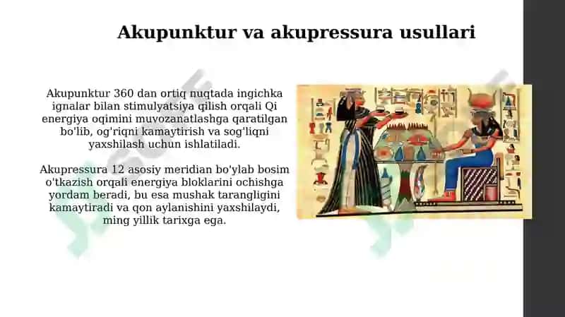 Qadimgi sharq mamlakatlarida davolash usullari 7