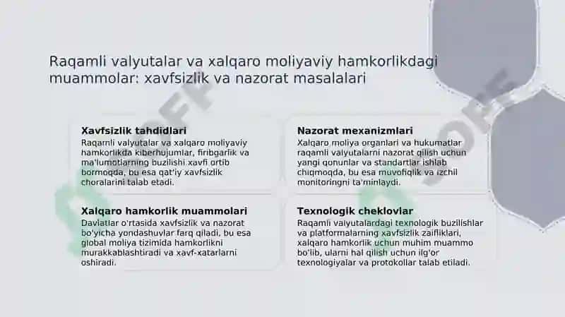 Raqamli valyutalar va yangi texnologiyalar 7