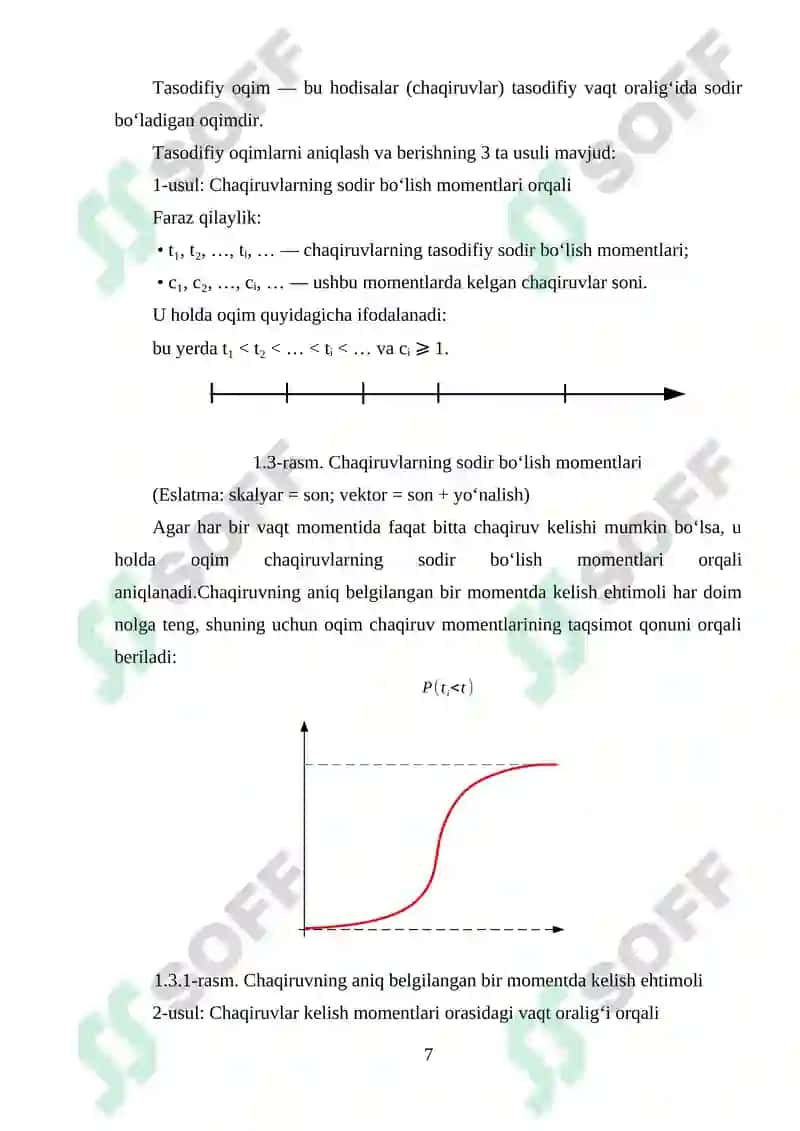 Chaqiruv oqimining asosiy xarakteristikalari 7