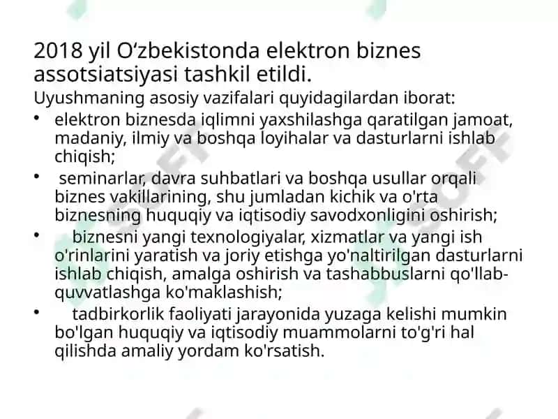 Elektron biznes va Mobil-tijorat 7