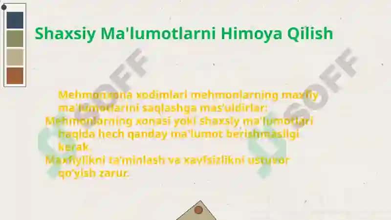Xalqaro Mehmonxonalarda Kasbiy Etiket 7
