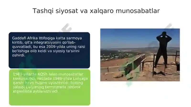 Mummar Qarzofiy davrida Liviya 7