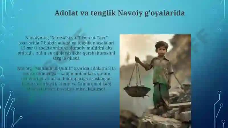 Navoiyning asarlarida tarbiya va insonparvarlik masalari 7