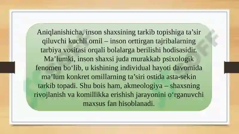 Akmeologiya fanidan ta'lim 7