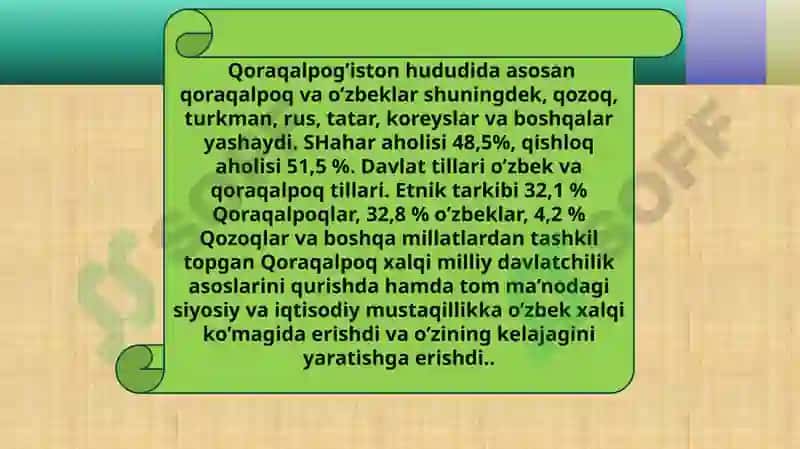 Mustaqillikyillarida Qoraqalpog’iston Respublikasi 7