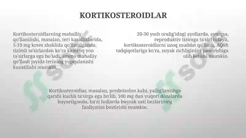 Yallig'lanishga qarshi dori vositalar 7