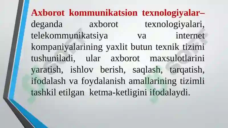 Texnik tizimlarda axborot texnologiyalari 7