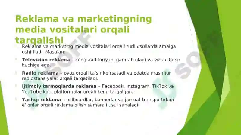 Media vositalarida reklama va marketing 7