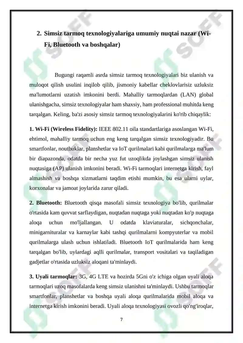 IP TARMOQLARI TEXNOLOGIYALARI 7
