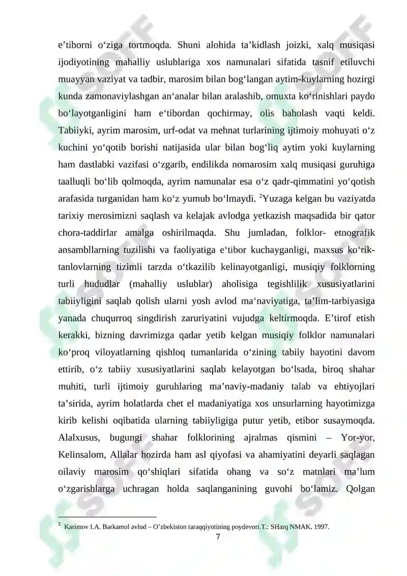 Alla va yor-yor qo'shiqlarining musiqiy poetik xususiyati 7