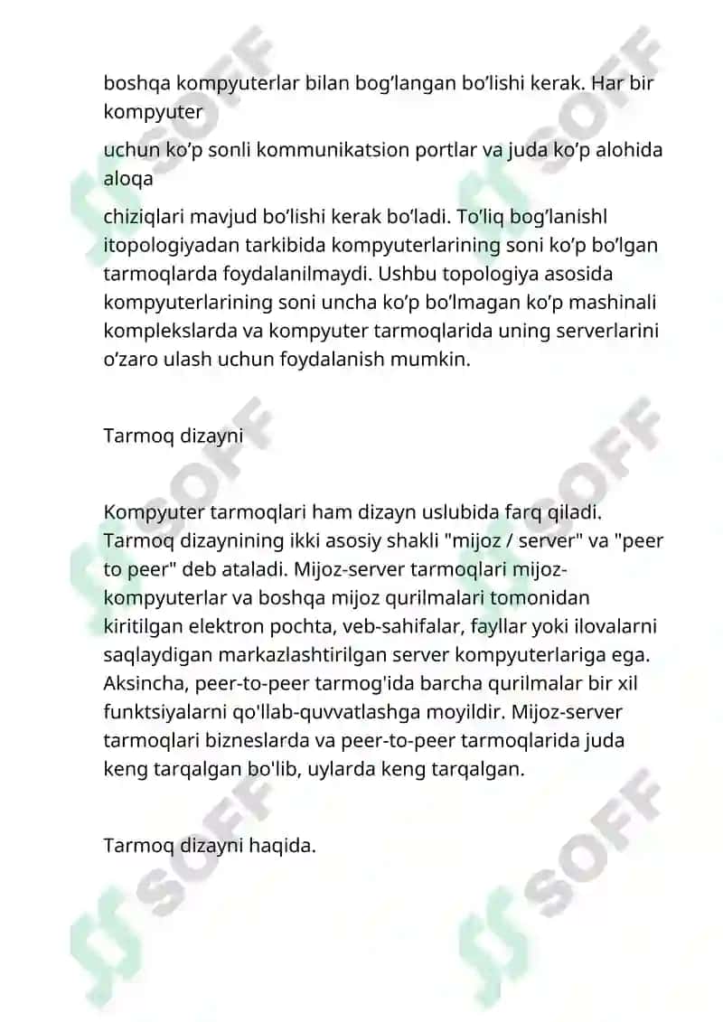 Zamonaviy kompyuter tarmoqlari 7
