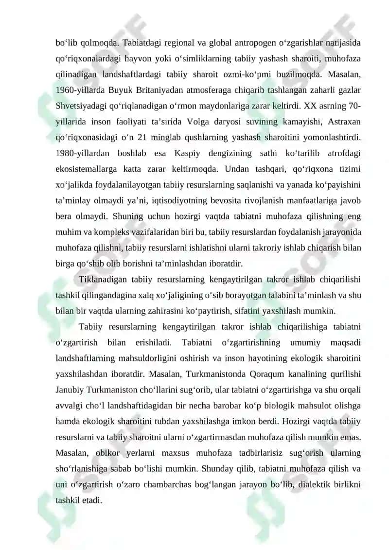 TABIATNI MUHOFAZA QILISH 7