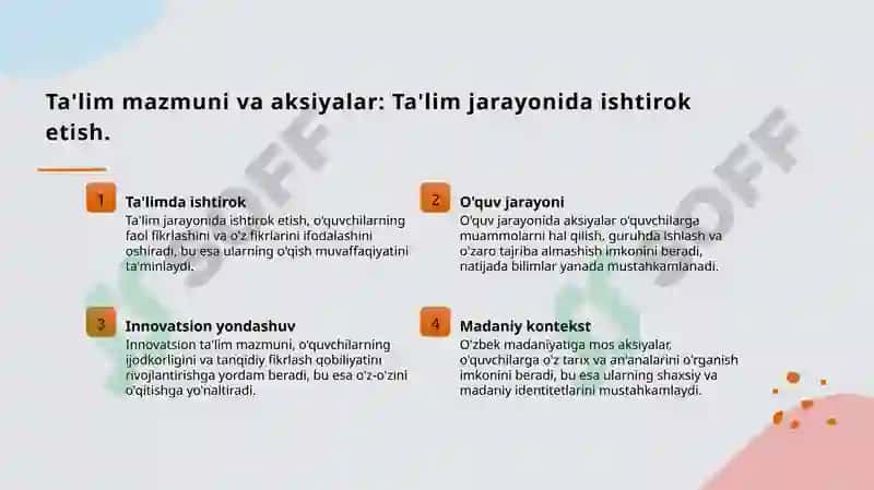Ta'lim mazmuni 7