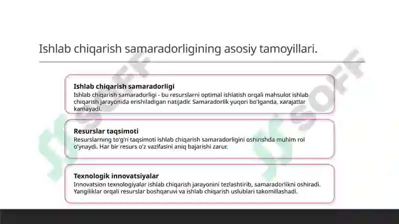 Izokvantalar xaritasi va uning xususiyatlari 7