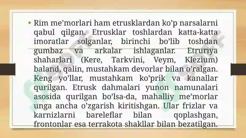 Qadimgi Rim sivilizatsiyasi 7