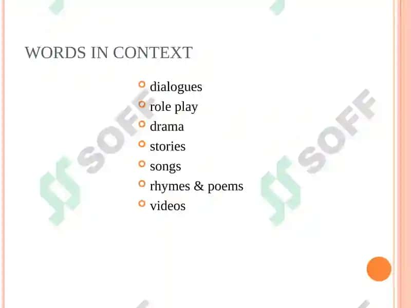WAYS OF TEACHING VOCABULARY 7