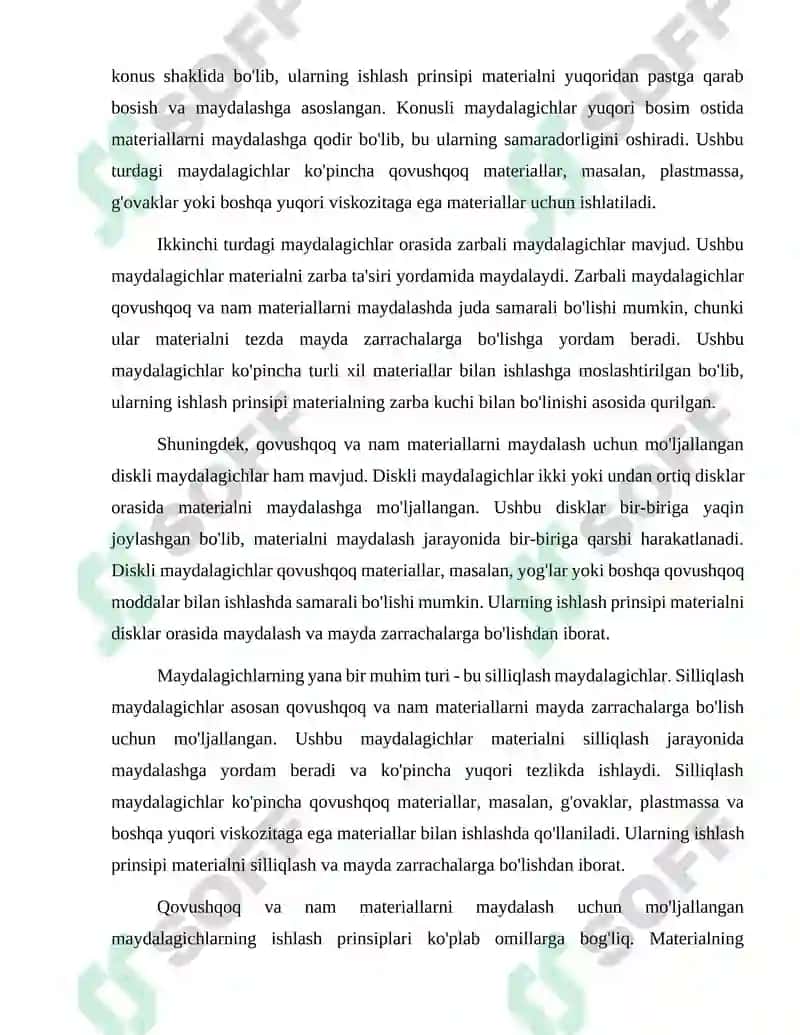Maydalagichlar turlari 7