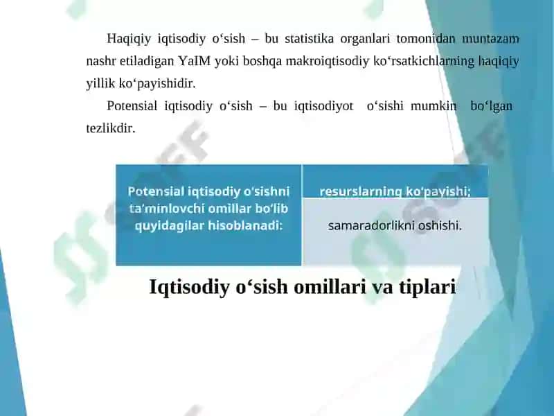 Iqtisodiy o`sish modellari 7