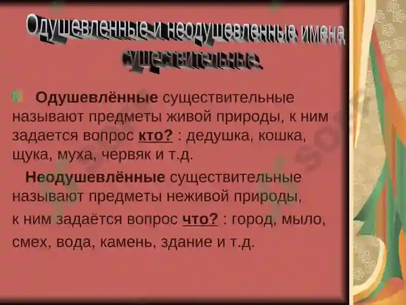 Имя существительное 7