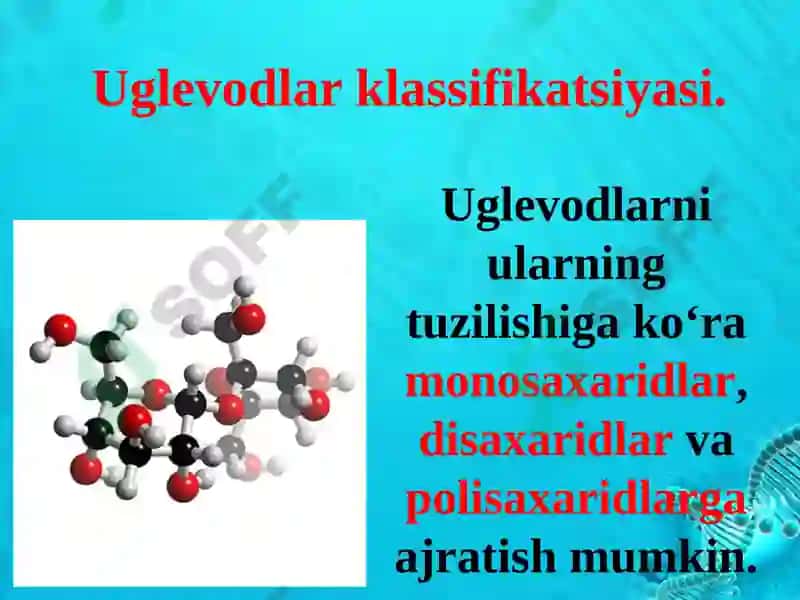 Uglevodlar.Monosaxaridlar.Olinishiva xossalari 7