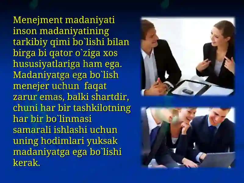 Madaniyat va menejment 7