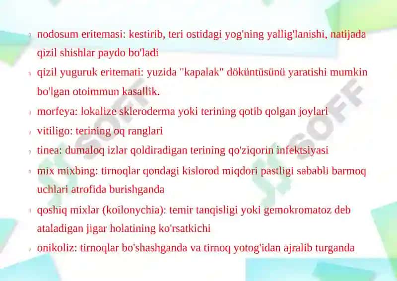 Dermatozlar 7