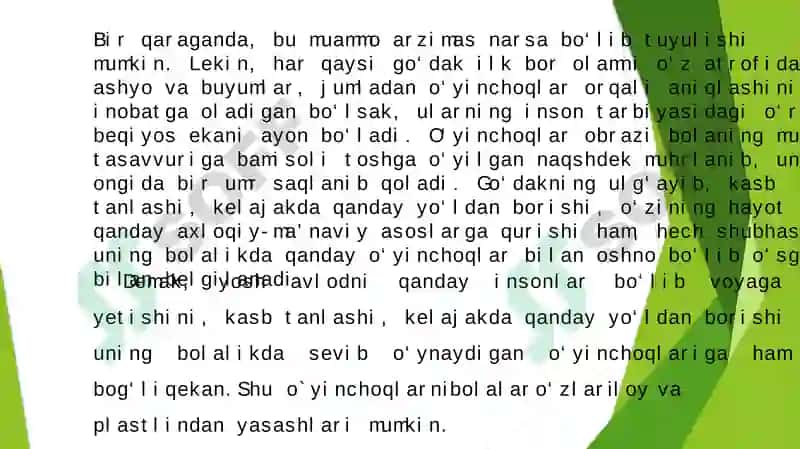 Tasviriy faoliyat turlari 7