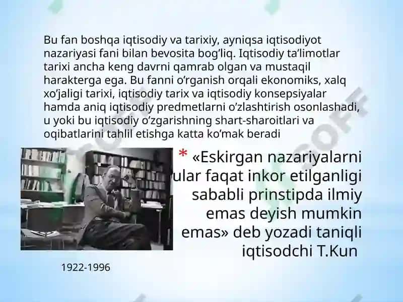 Iqtisodiy ta’limotlar tarixi 7