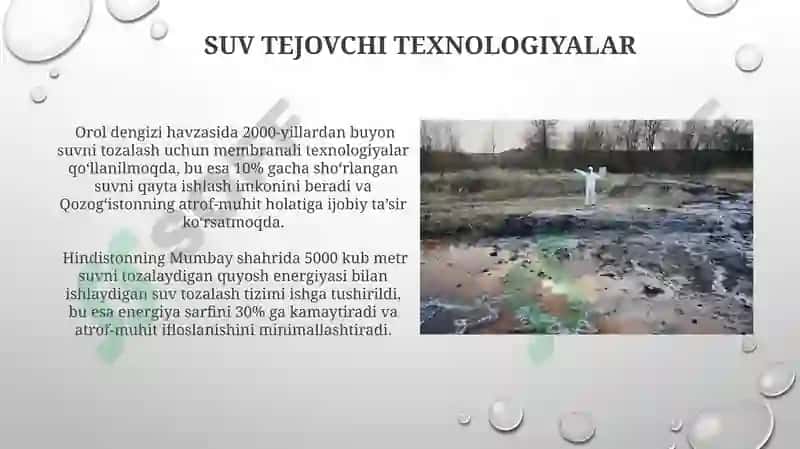Suv resurslarini muhofaza qilish 7