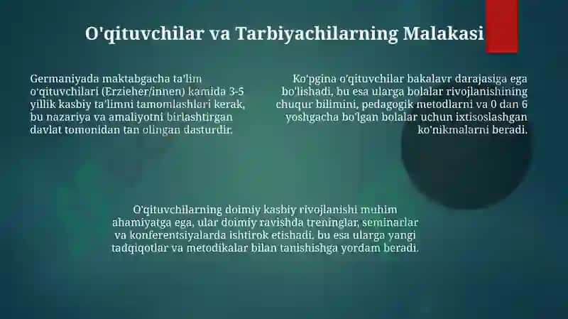 Germaniyada ta'lim tizimi va maktabgacha ta'lim 7