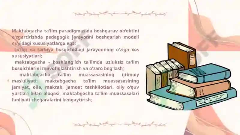 Maktabgacha ta'lim menejmenti 7