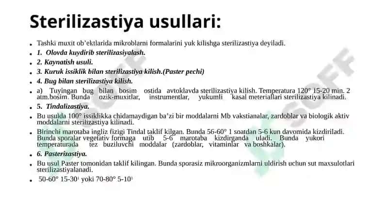 Mikroorganizmlarning ta'siri 7