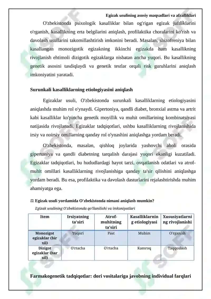 Egizak Usuli 7