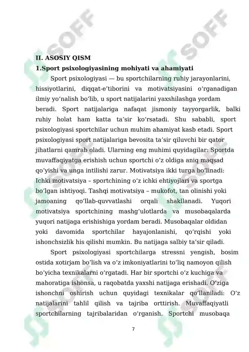 Sport mashgʻulotlarida psixologik tayyorgarlik 7
