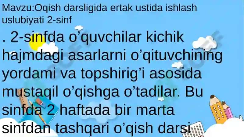 Oqish darslaridaqaytahikoyalashturlaridanfoydalanish 7