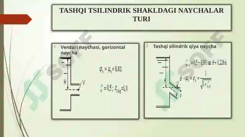 GIDRAVLIKA fanidan Ma'ruza 7