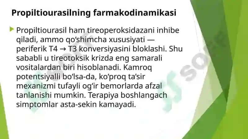 Tireotoksikozda ishlatiladigan dori vositalari 7