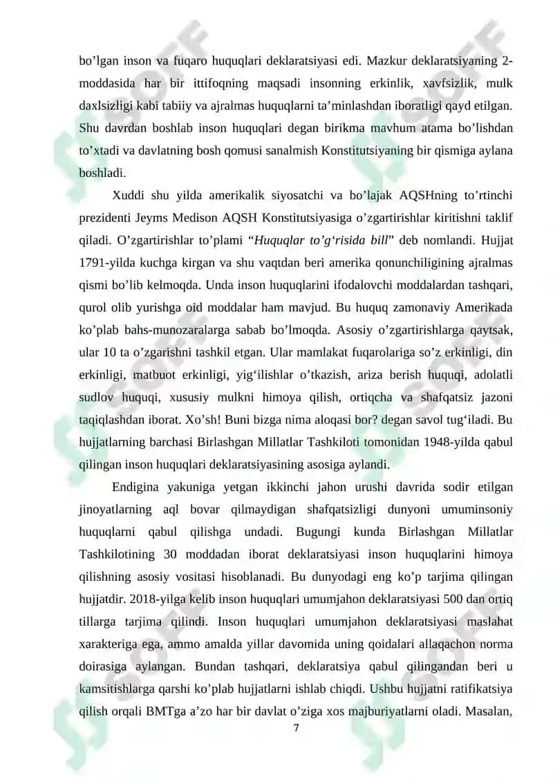 inson huquqlari toʻgʻrisidagi xalqaro bill 7