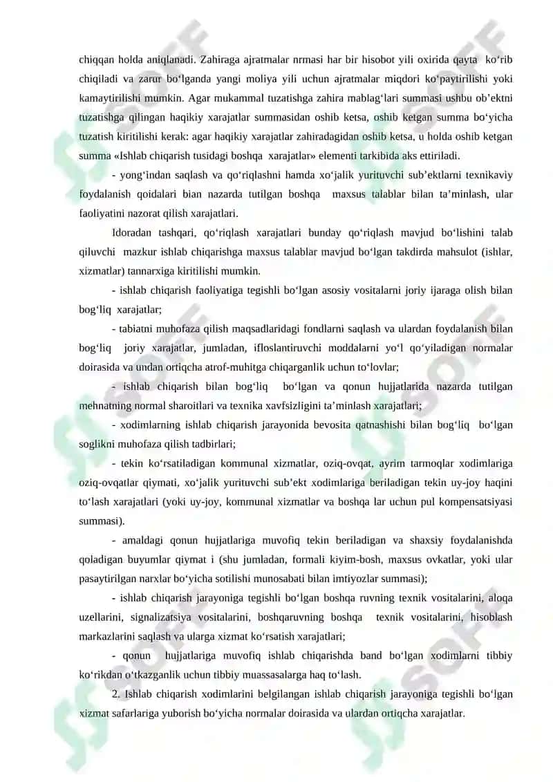 Sanoatda tannarx, foyda va ishlab chiqarish rentabelligi 7
