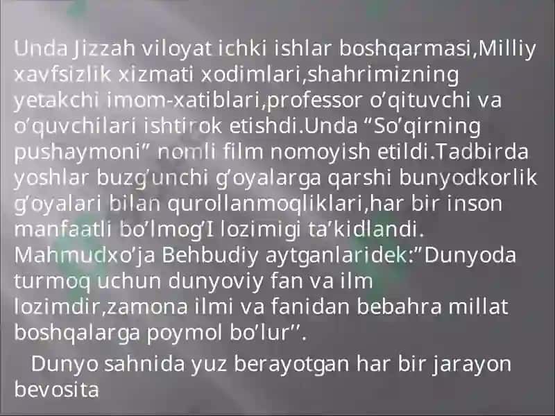 Marifatga yo'l 7