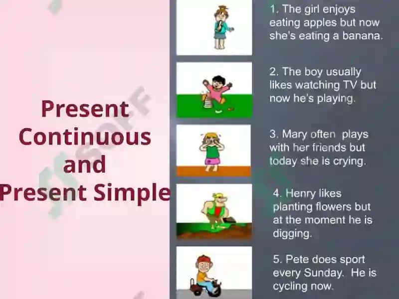 The Present Continuous Tense(Настоящее длительное время) 7