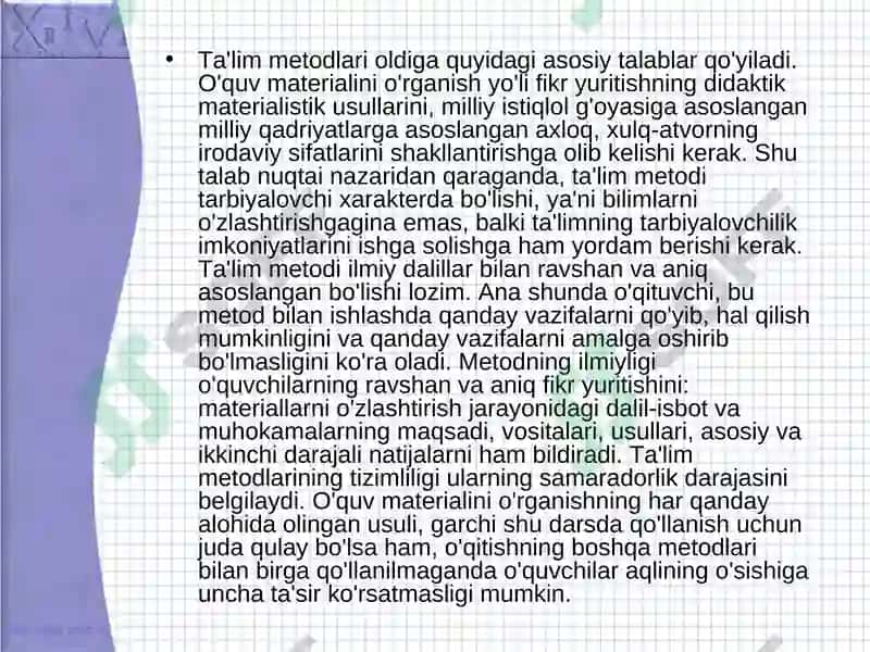 Ta’limning zamonaviy mеtоdlari va vоsitalari 7