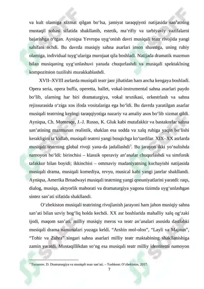 Musiqali teatrning o‘ziga xos xususiyatlari 7