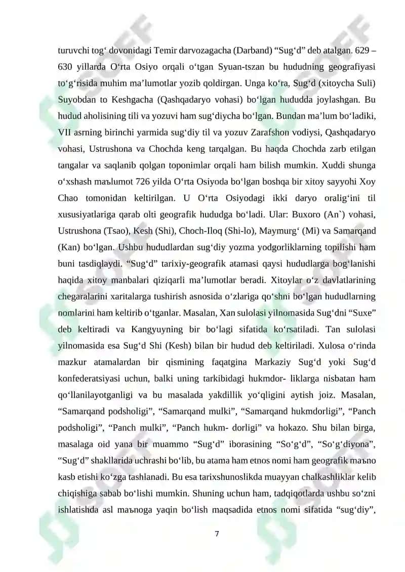 So‘g‘d vohasi antropologiyasining ilmiy o‘rganilishi. 7