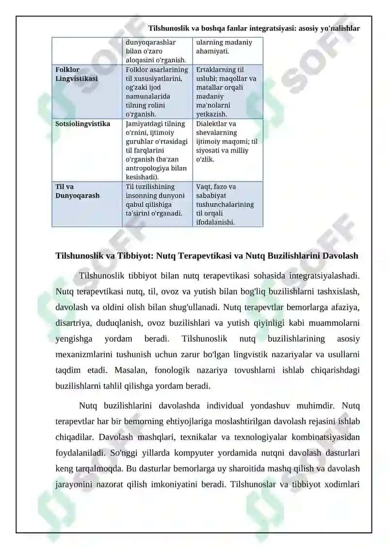 Tilshunoslikning boshqa fanlar bilan munosabati 7